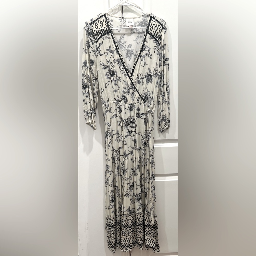 Black and White Maxi Dress